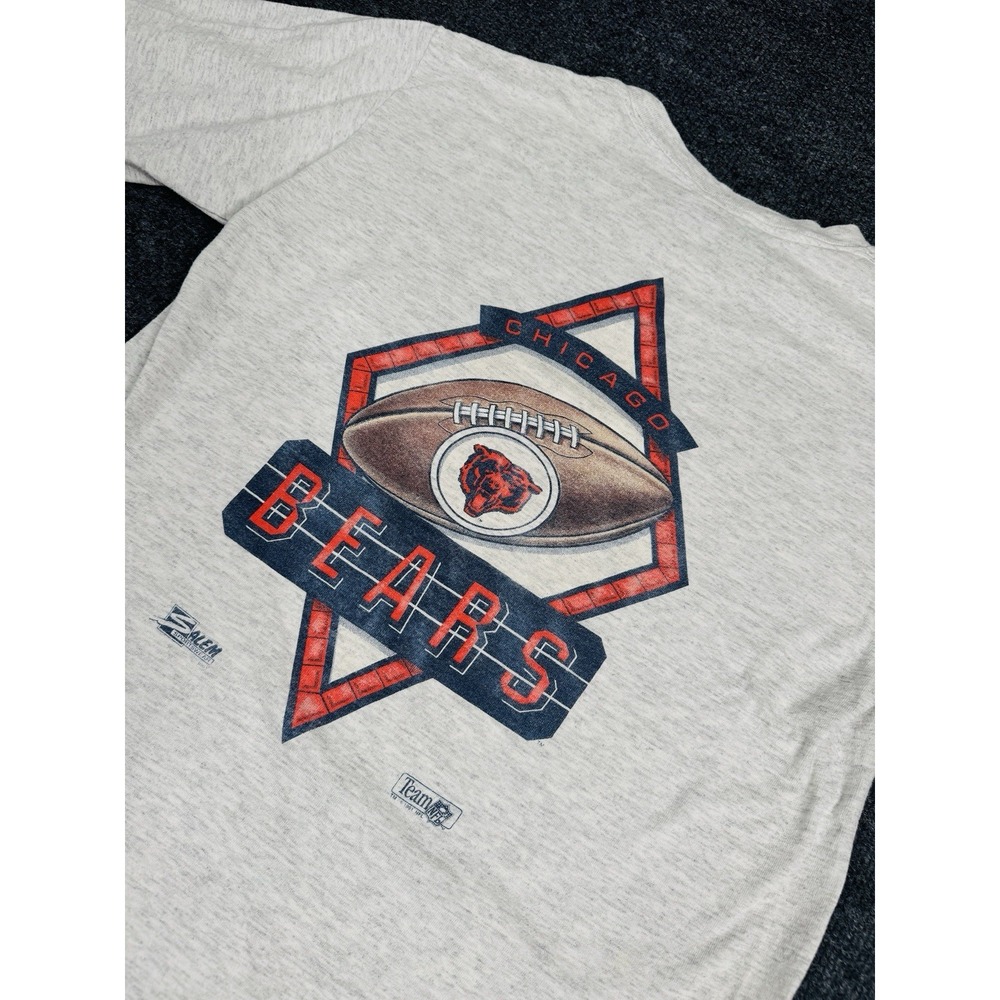 Chicago Bears T-Shirt Salem 1991 Vintage Sportswear NFL Game Day M Single Stitch